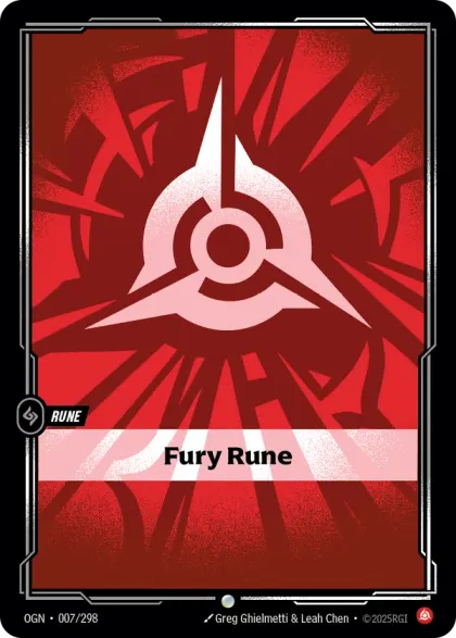 Riftbound Rune: Fury Rune.