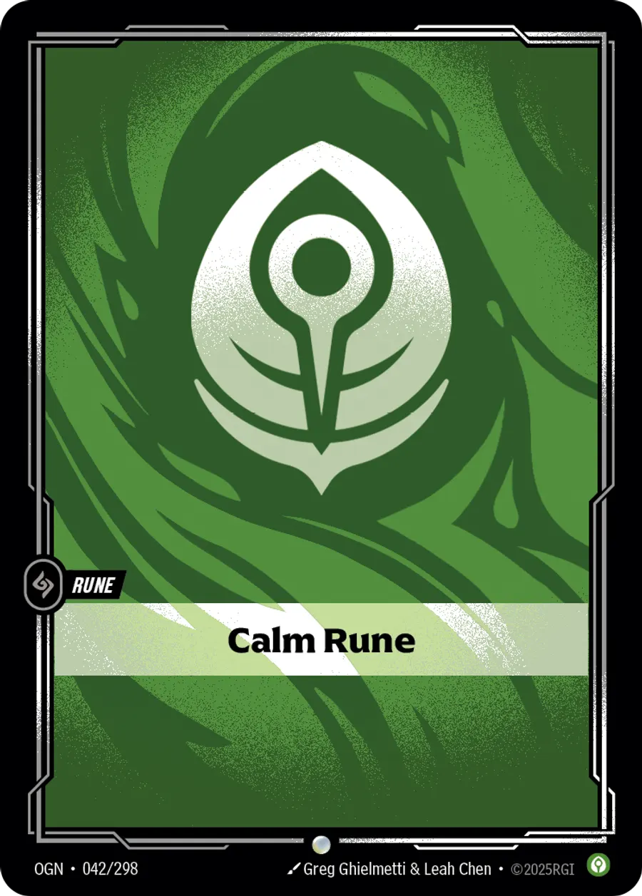 Riftbound Rune: Calm Rune.