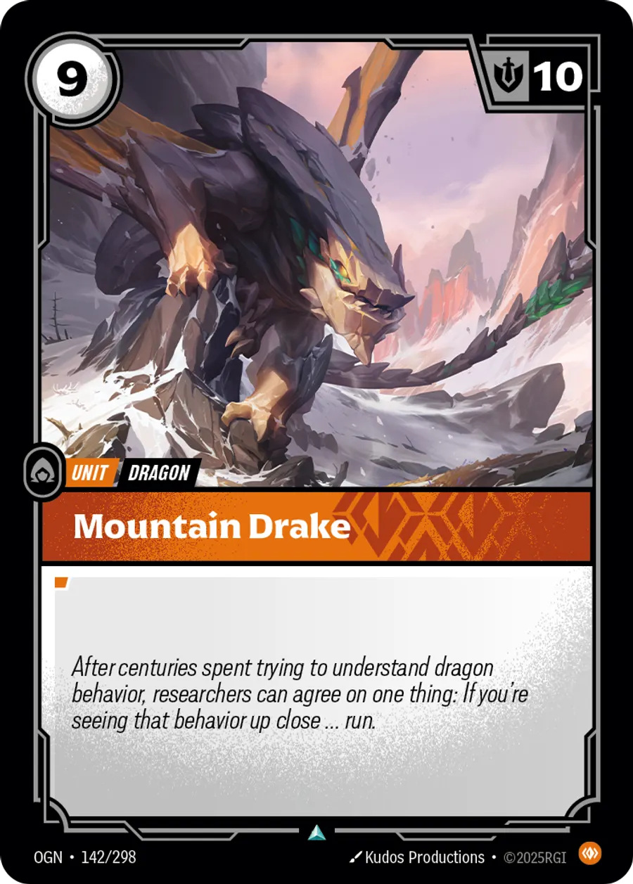 Riftbound Unit: Mountain Drake.