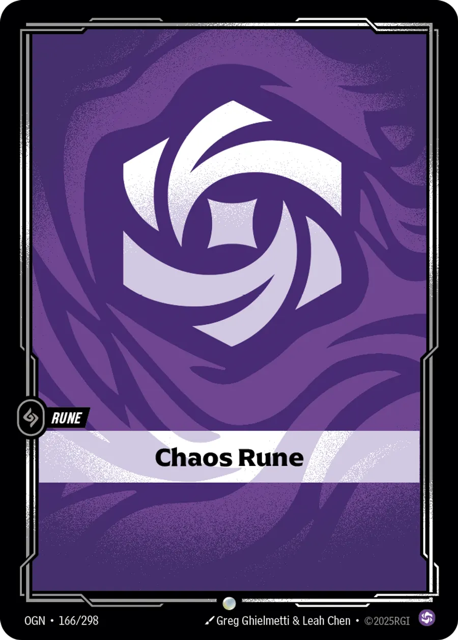 Riftbound Rune: Chaos Rune.