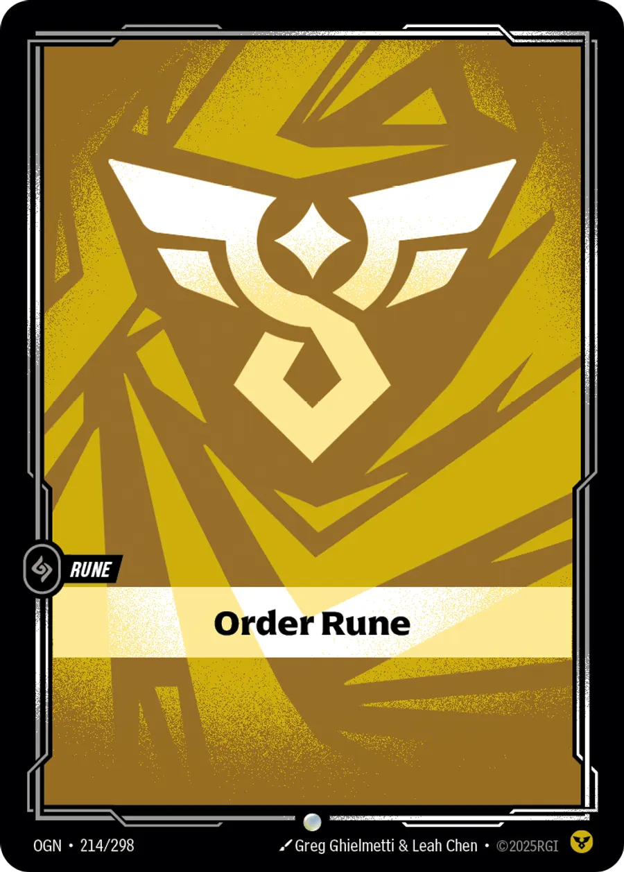 Riftbound Rune: Order Rune.