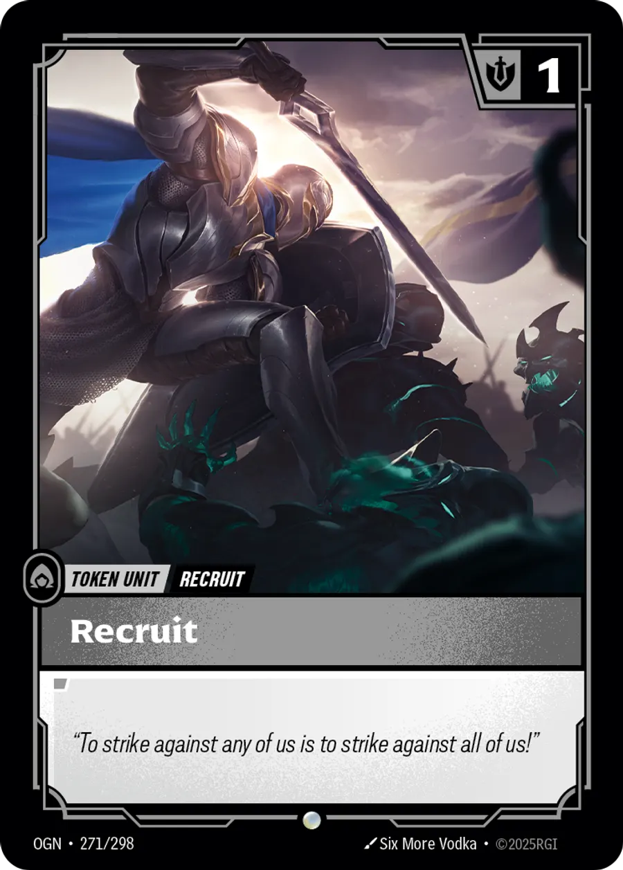 Riftbound Unit: Recruit (DE).