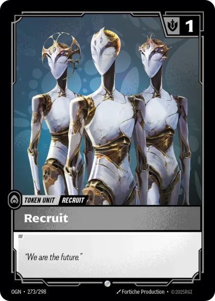 Riftbound Unit: Recruit (ZN).